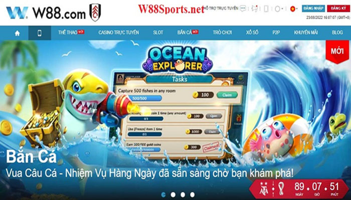 Giới thiệu game bắn cá online tại địa chỉ W88